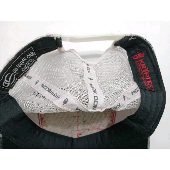 Kryptek Hat Cap Snap Back Gray White Water Camo Trucker Mesh Fishing Adult Men - Picture 6 of 6